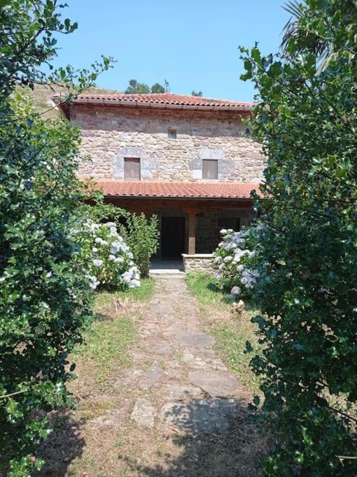 Amplia Y Comoda Casa De Piedra Con Porche Y Jardin San Roque de Riomiera Bagian luar foto